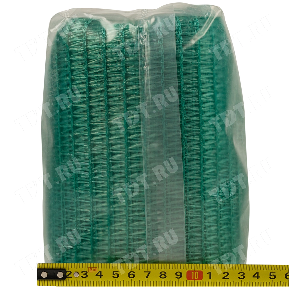 Фасадная сетка защитная, зеленая, 35 г/м², 2*10 м, затенение 35-40%