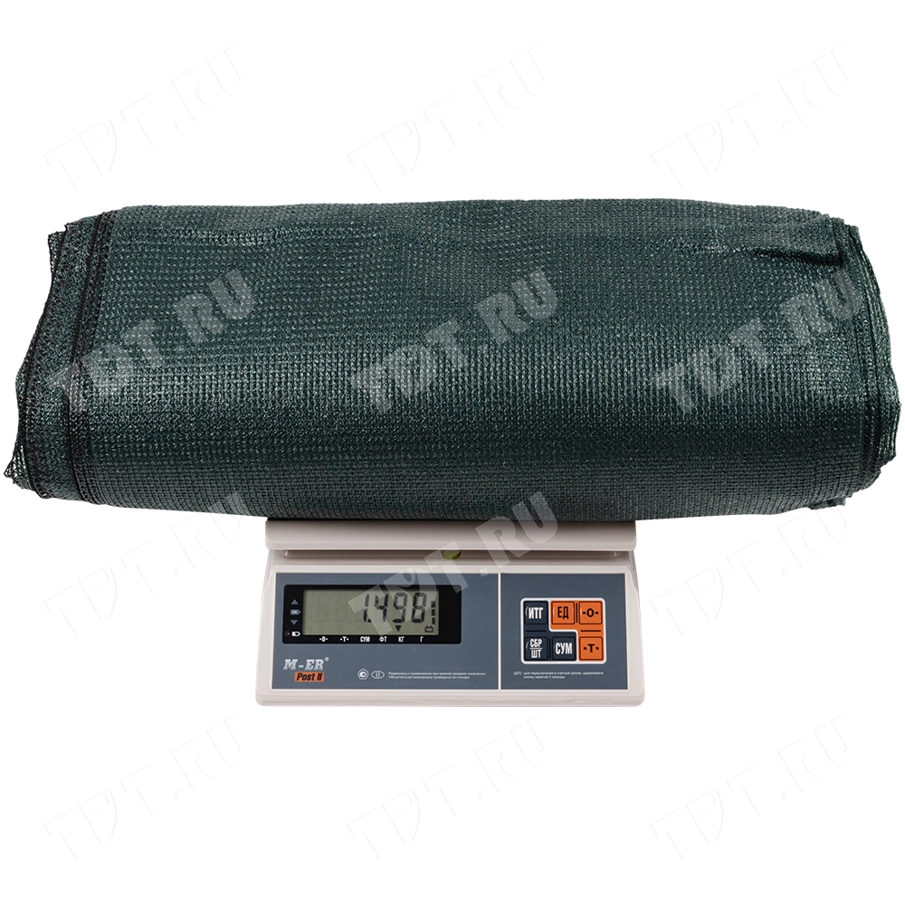 Фасадная сетка PRO для строительных лесов, 80 г/м², 2*10 м, темно-зеленая, затенение 80-85%