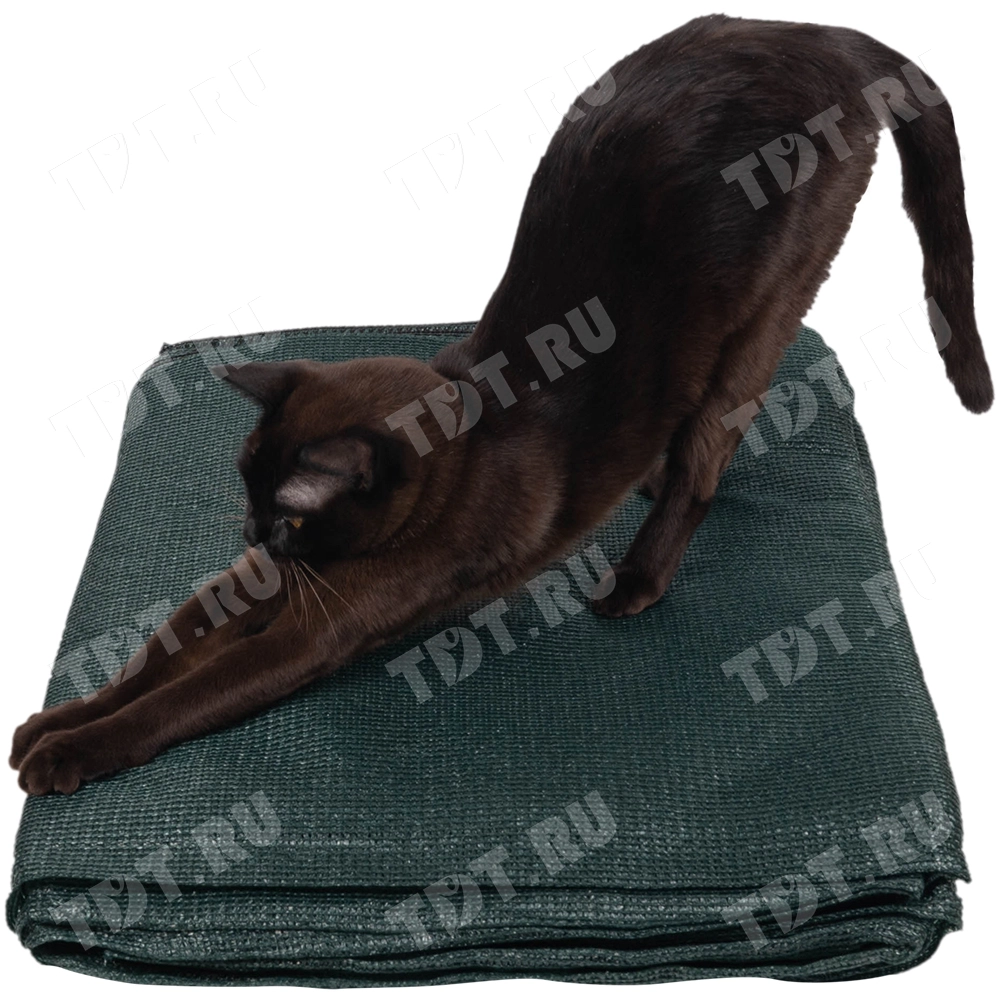 Фасадная сетка PRO для строительных лесов, 80 г/м², 2*10 м, темно-зеленая, затенение 80-85%