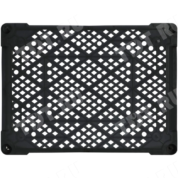 Пластиковый ящик для грибов, чёрный, 400*300*110 мм