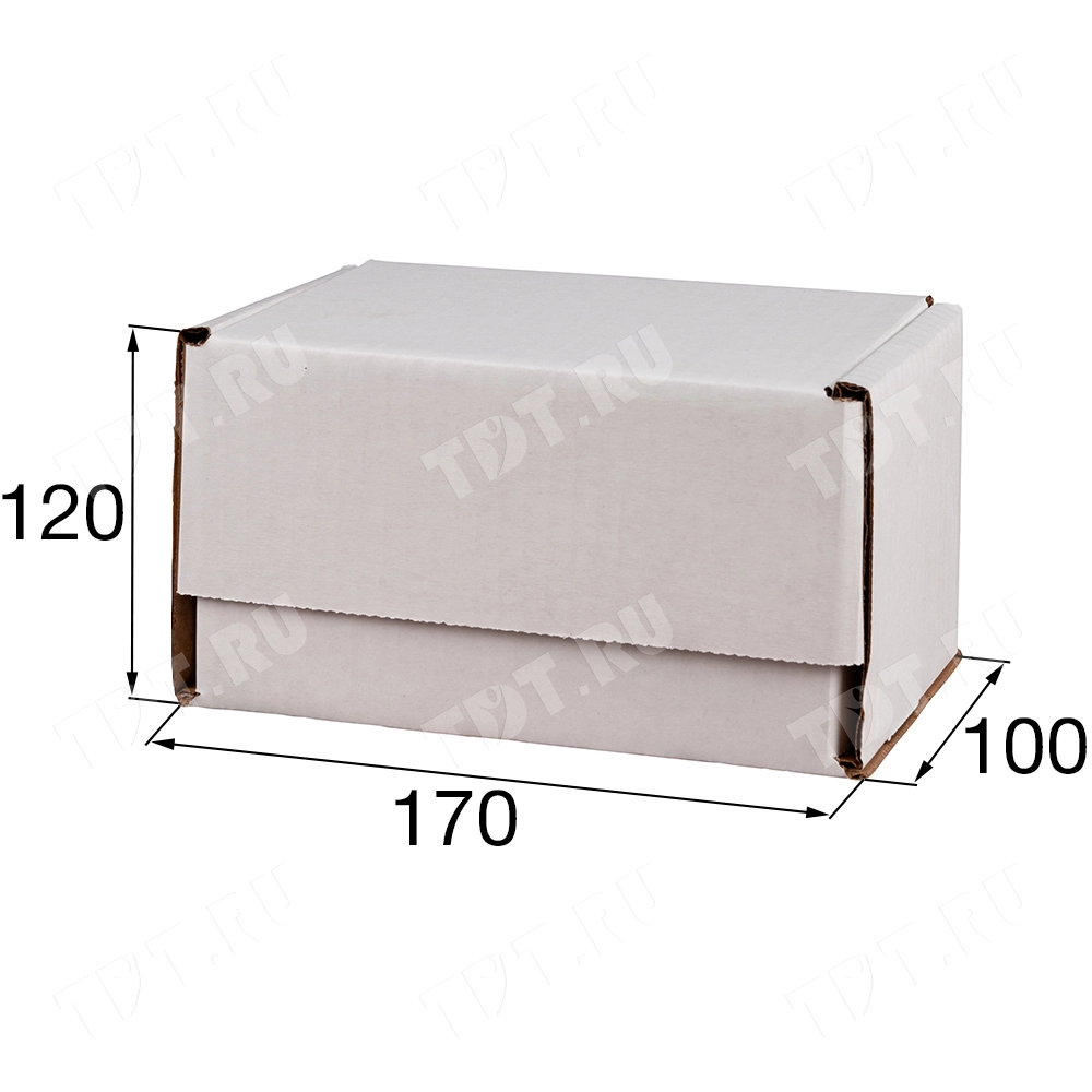 Почтовый короб тип «Ж», беленый, 170*120*100 мм, Т-23 В