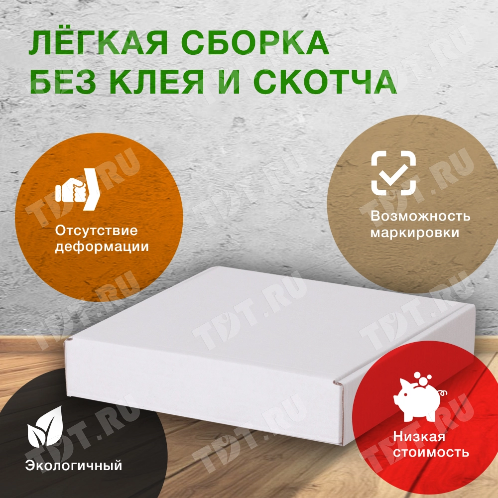 Короб КС-424 МГФ, белый, 170*170*35 мм, Т-23 Е