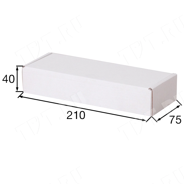 Короб КС-428 МГФ, белый, 210*75*40 мм