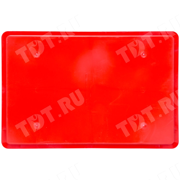 Мясной ящик Е2, красный, сплошной, 600*400*200 мм