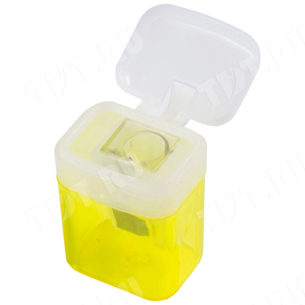 Точилка STAFF OfficeBox с контейнером и крышкой, ассорти