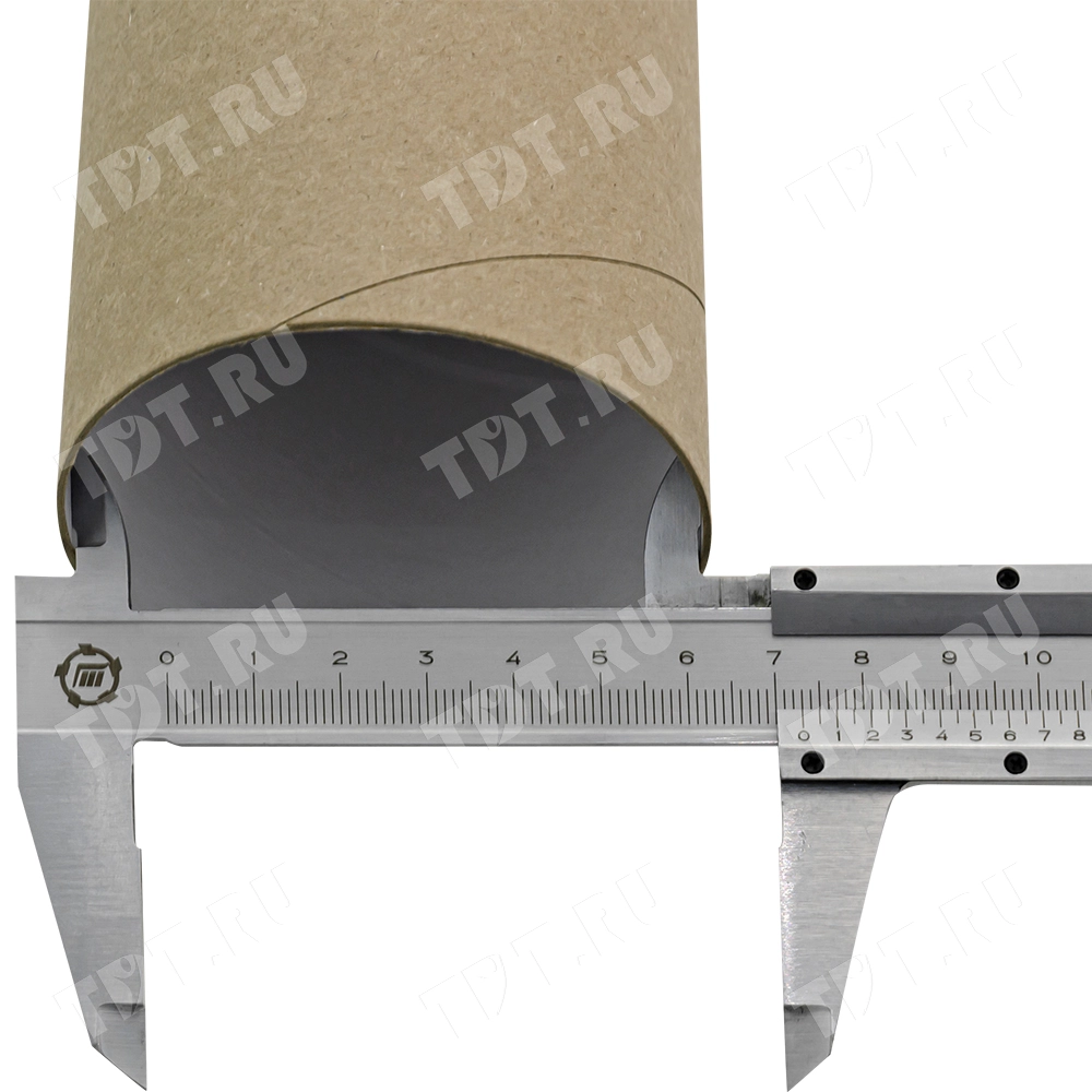 Картонный тубус с жестяной крышкой, 73*450 мм