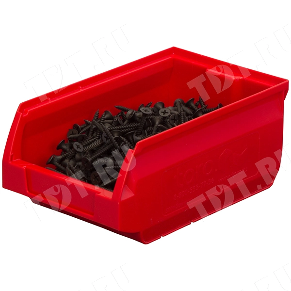 Ящик для склада Sanremo PP, красный, 170*105*75 мм