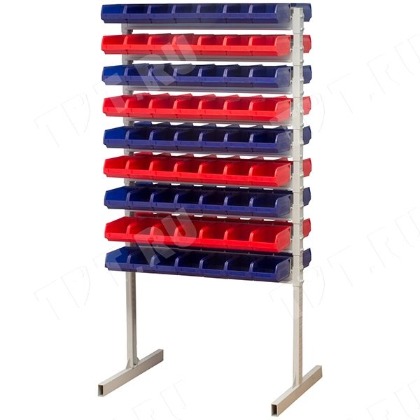 Ящик для склада Sanremo PP, красный, 170*105*75 мм