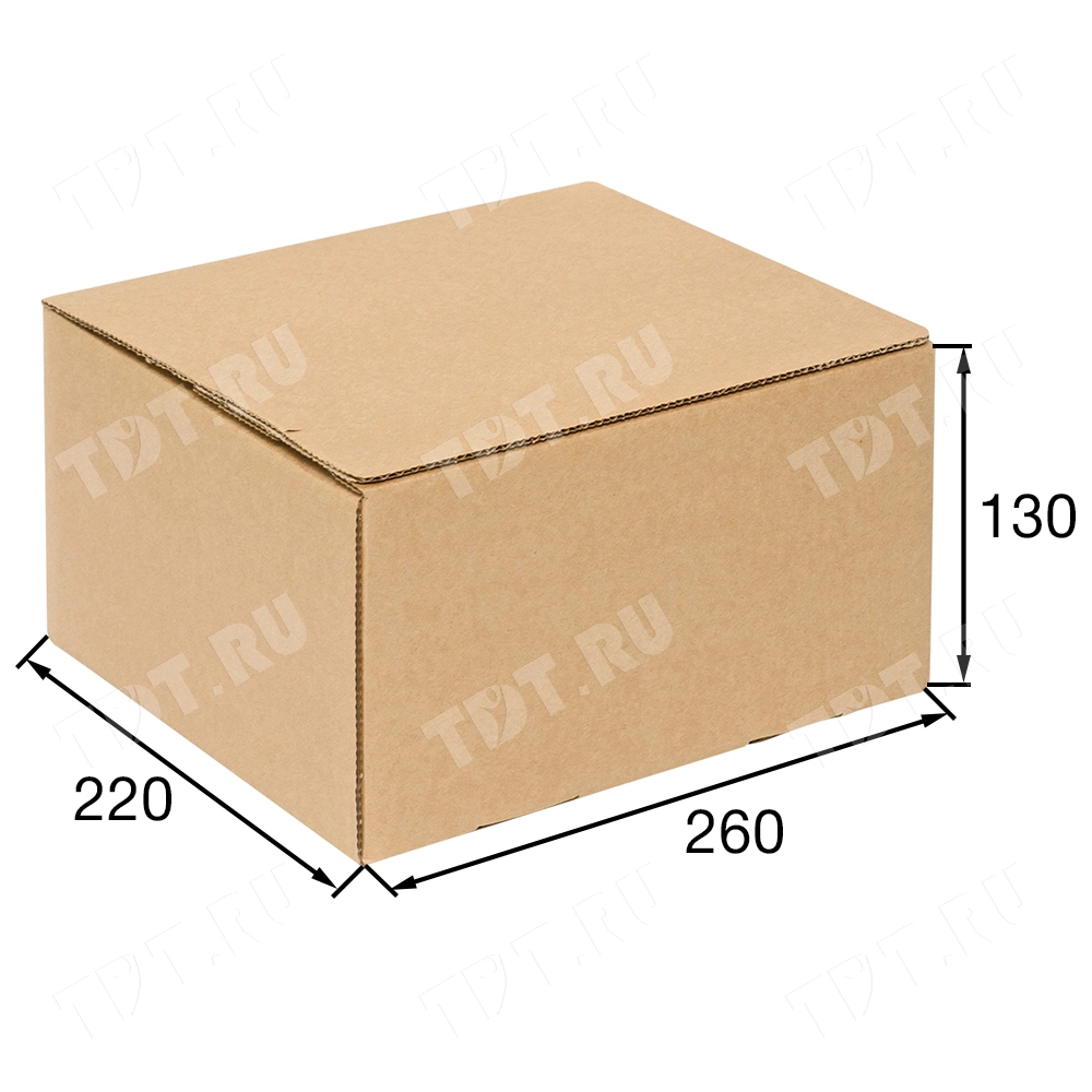 Почтовый короб PS.505 с клеевым клапаном, 260*220*130 мм, Т-23 В