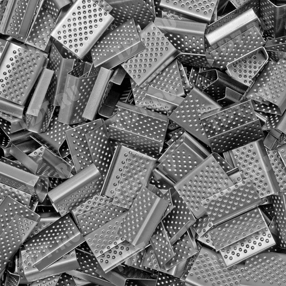 Скобы оцинкованные для ПП ленты, 19 мм, 1000 шт./уп.