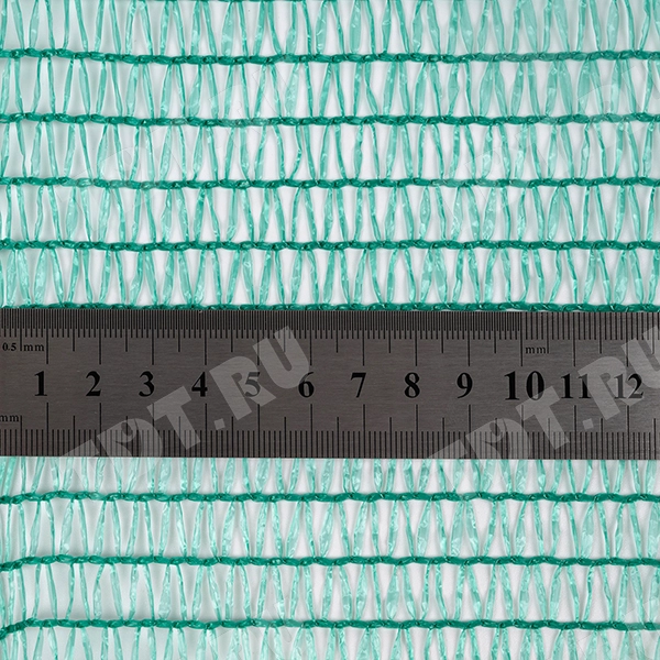 Фасадная сетка защитная, зеленая, 35 г/м², 2*50 м, затенение 35-40%