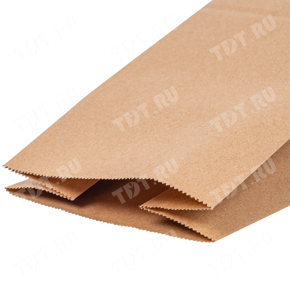 Крафт пакет без ручек, 70 г/м², 8*5*17 см