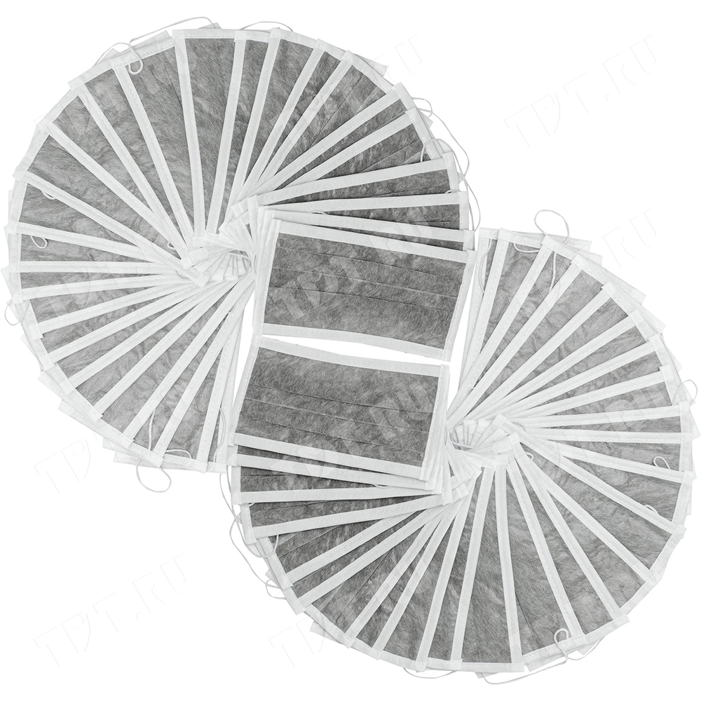 Техническая маска Эконом, трехслойная, 50 шт./уп.