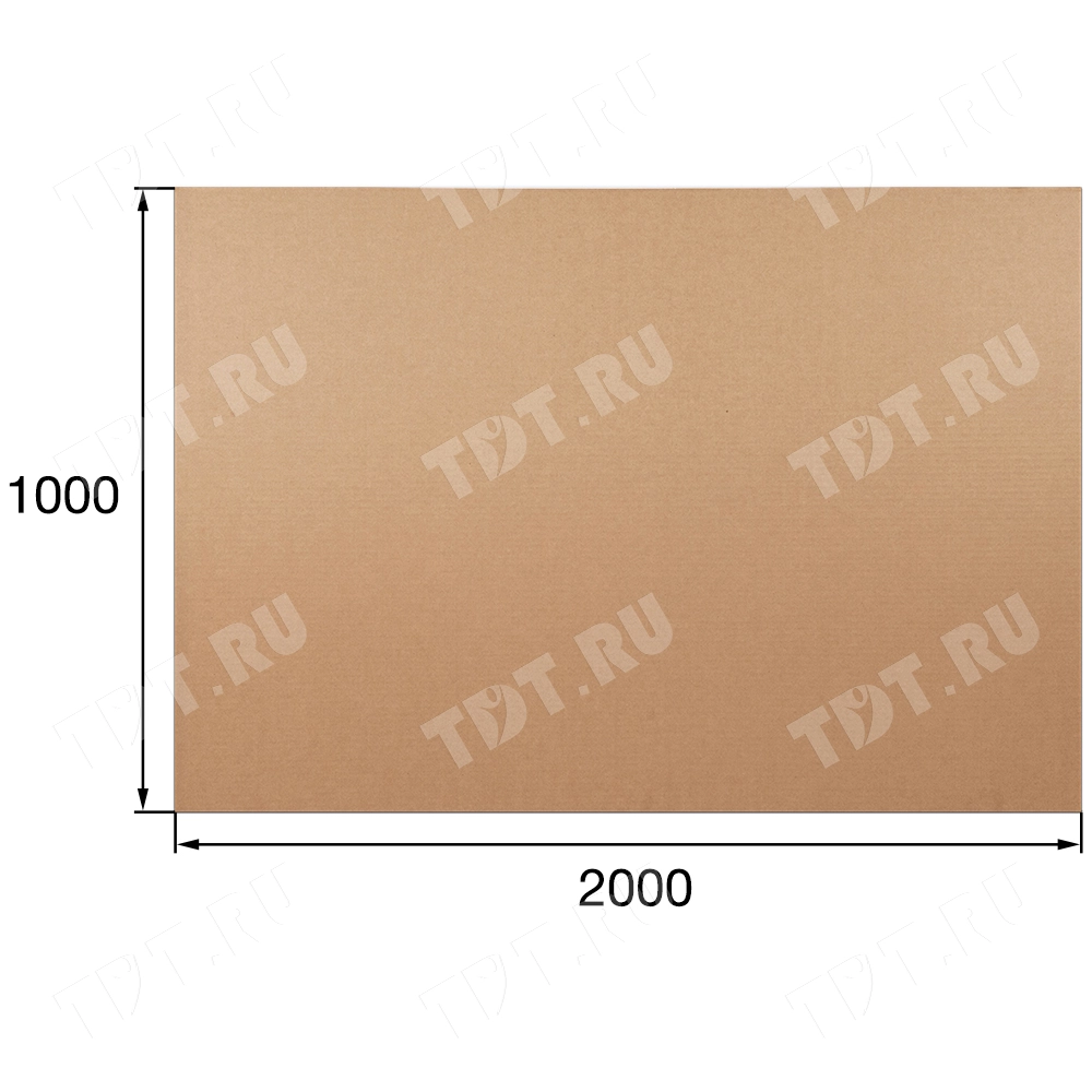 Лист гофрокартона Т21, 1000*2000 мм