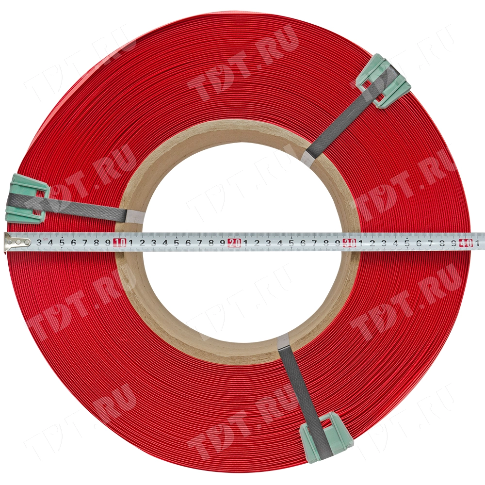 Стреппинг лента полипропиленовая (ПП), 12мм*0.6мм*3000м, красная