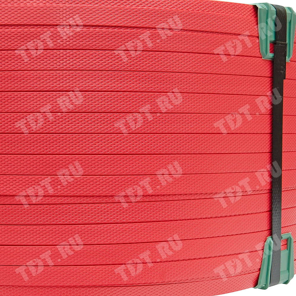 Стреппинг лента полипропиленовая (ПП), 12мм*0.6мм*3000м, красная