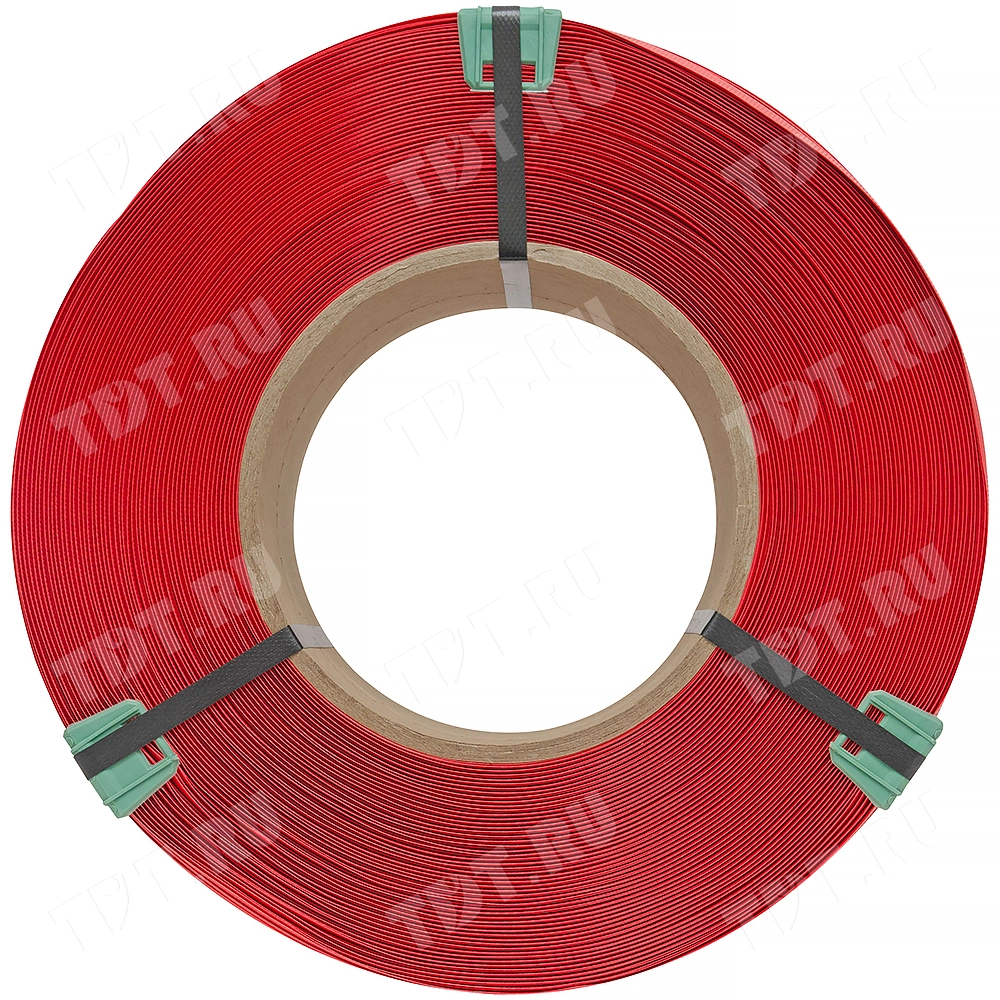 Стреппинг лента полипропиленовая (ПП), 12мм*0.6мм*3000м, красная