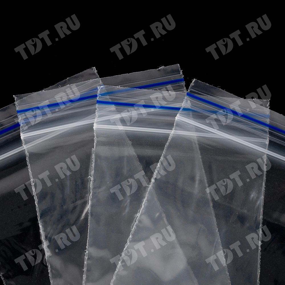Пакет Zip Lock, прозрачный, 50*70 мм, 31-32 мкм, 100 шт.