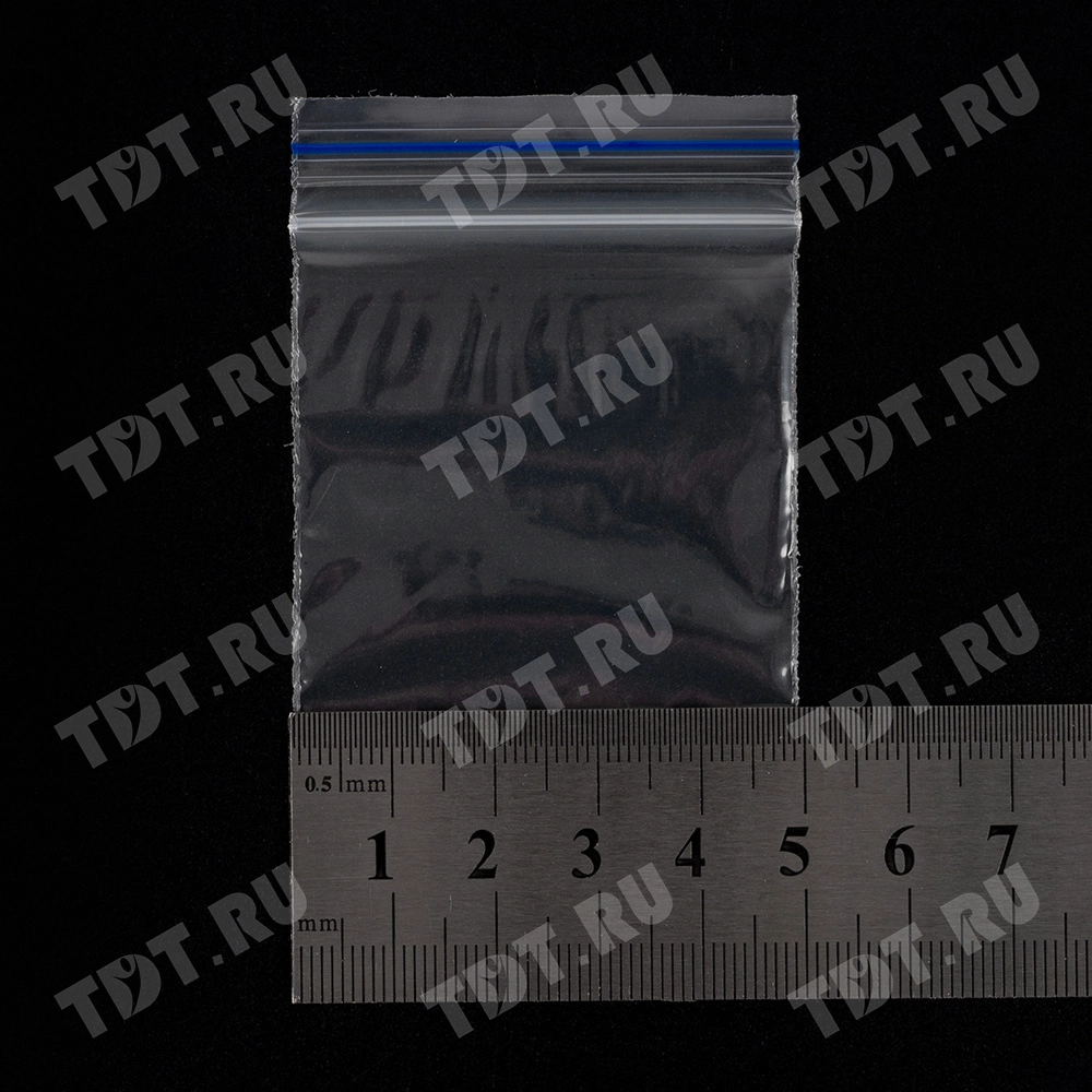 Пакет Zip Lock, прозрачный, 50*70 мм, 31-32 мкм, 100 шт.
