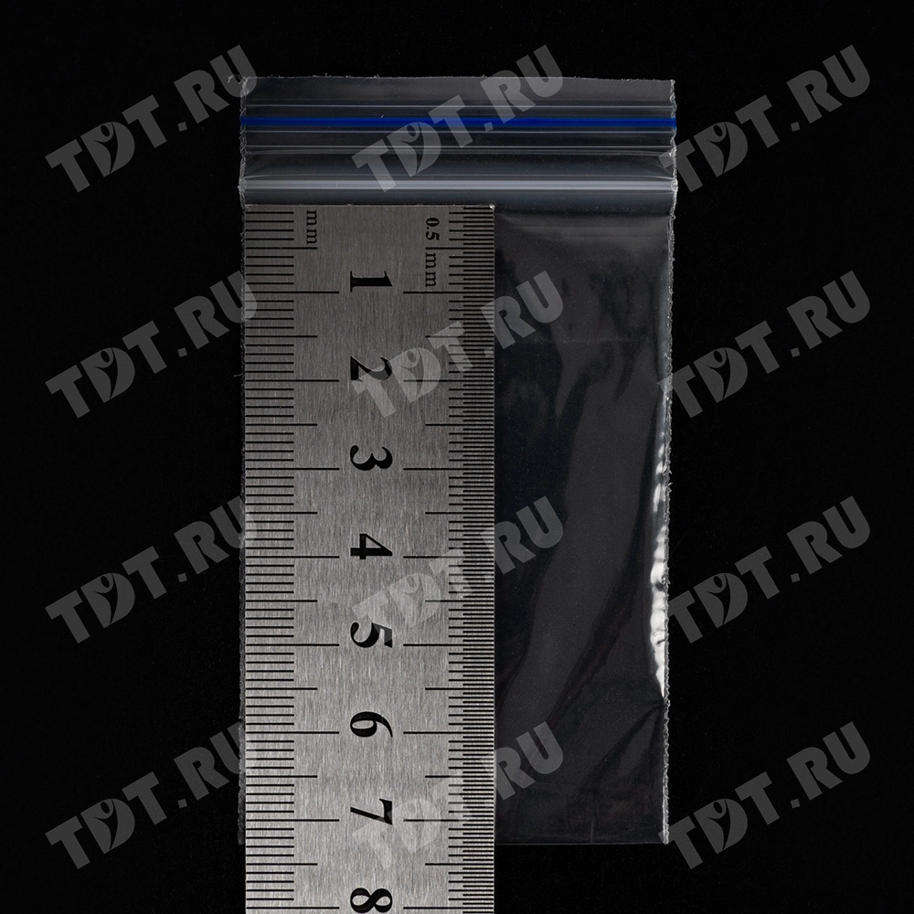 Пакет Zip Lock, прозрачный, 50*70 мм, 31-32 мкм, 100 шт.