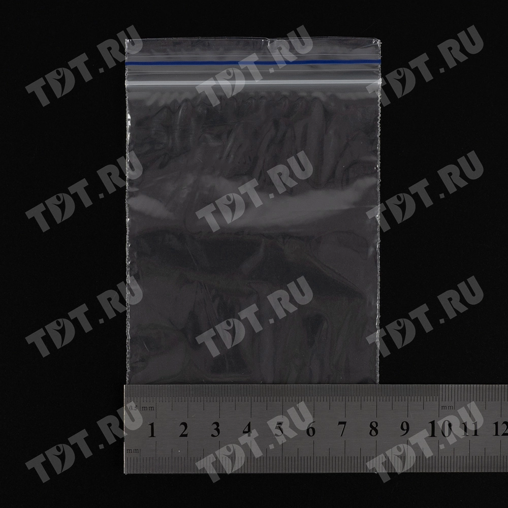 Пакет Zip Lock, прозрачный, 80*120 мм, 35-36 мкм, 100 шт.