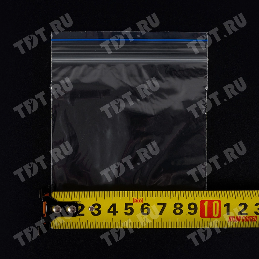 Пакет Zip Lock, прозрачный, 100*100 мм, 35-36 мкм, 100 шт.