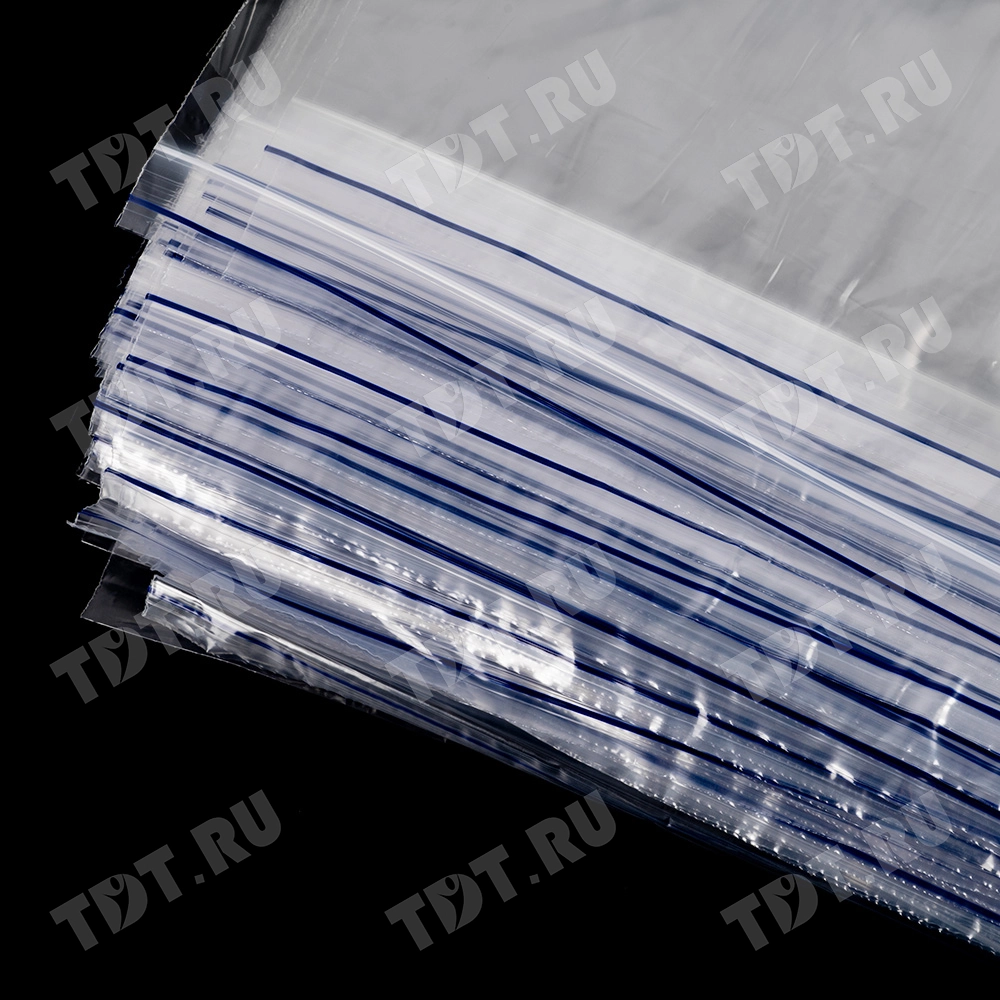 Пакет Zip Lock, прозрачный, 300*400 мм, 35-36 мкм, 100 шт.