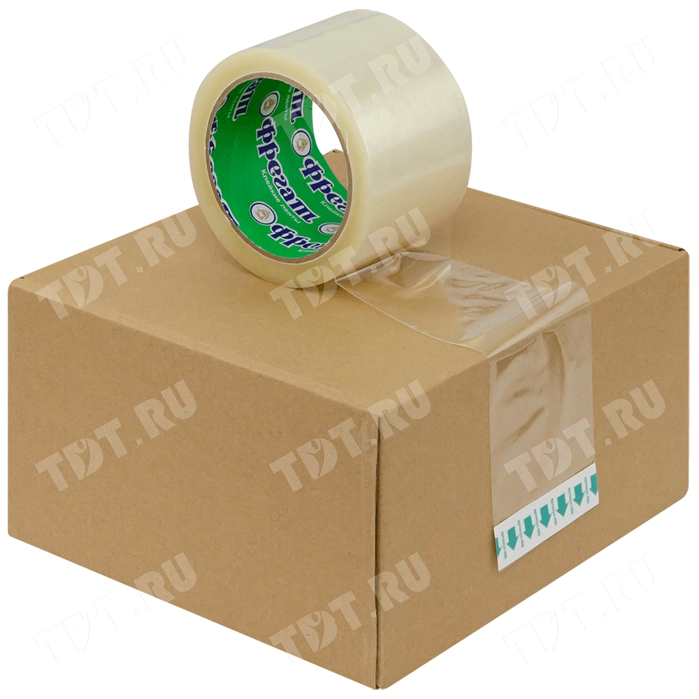 Клейкая лента прозрачная Фрегат, 72мм*66м*43мкм