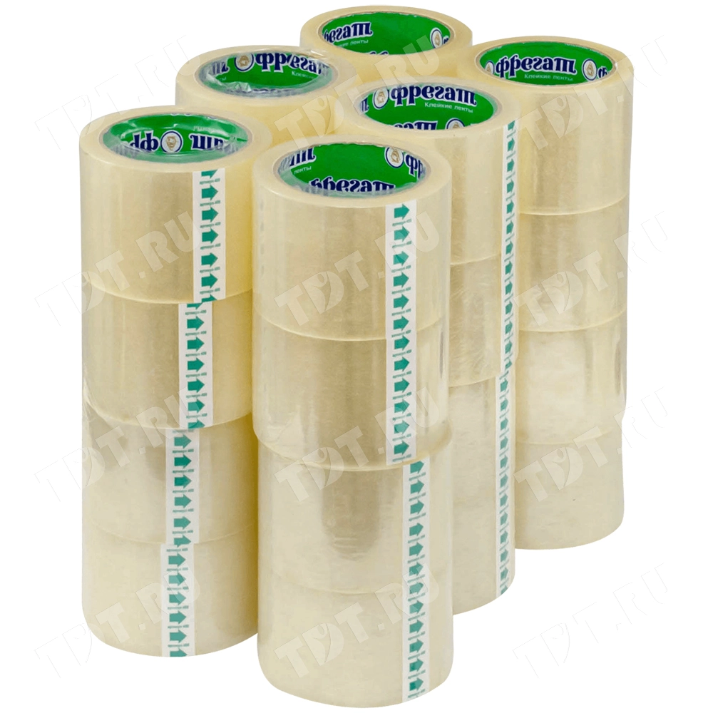 Клейкая лента прозрачная Фрегат, 72мм*66м*43мкм
