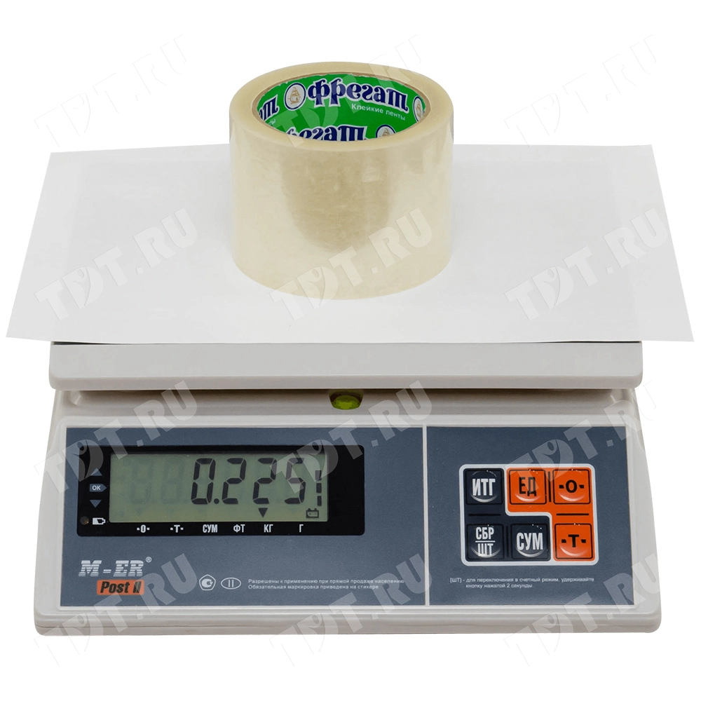 Клейкая лента прозрачная Фрегат, 72мм*66м*43мкм