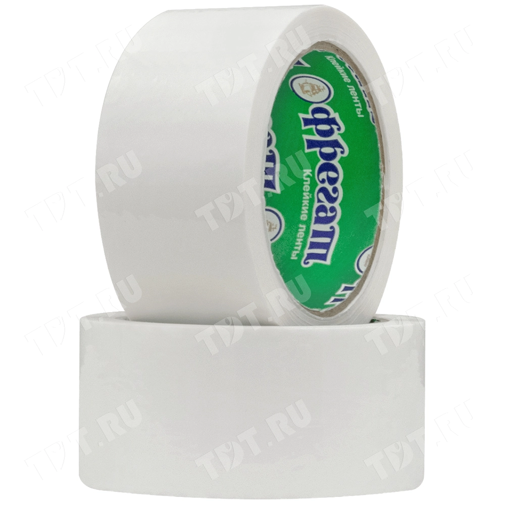 Клейкая лента белая Фрегат, 48мм*66м*43мкм