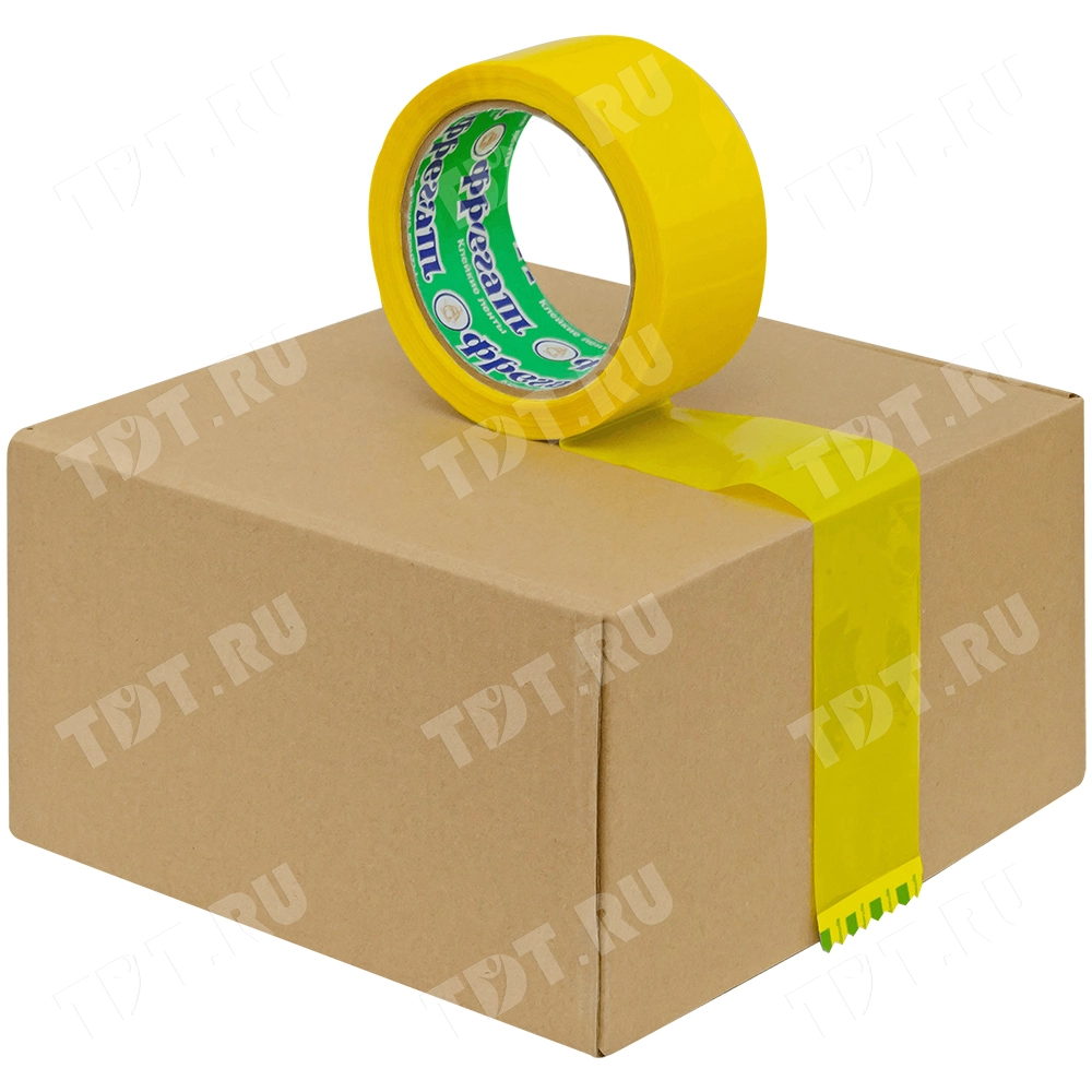 Клейкая лента желтая Фрегат, 48мм*66м*43мкм