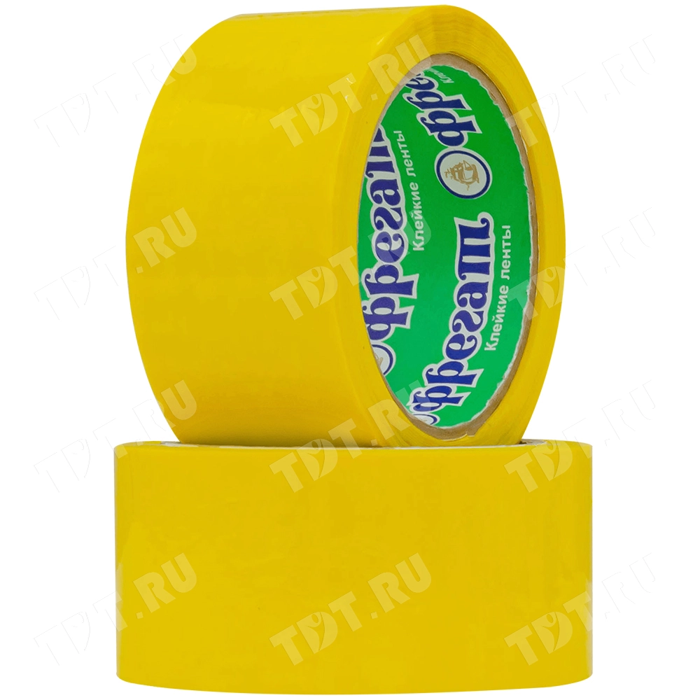 Клейкая лента желтая Фрегат, 48мм*66м*43мкм