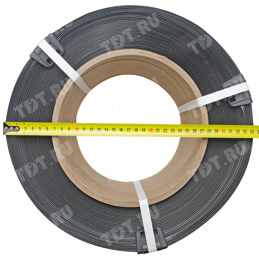 Стреппинг лента полипропиленовая (ПП), 12мм*0.5мм*2000м, серая