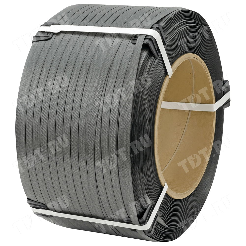 Стреппинг лента полипропиленовая (ПП), 12мм*0.5мм*2000м, серая