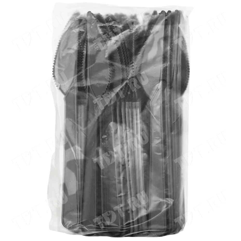 Пластиковые ножи Премиум, черные, 50 шт.