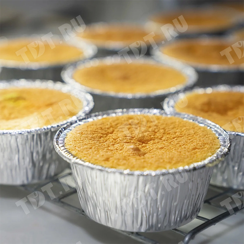 Алюминиевые формы для маффинов, 130 мл, 100 шт.