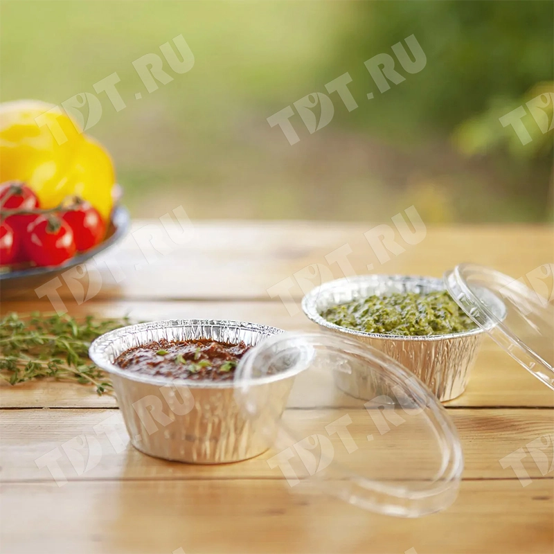 Крышка пластиковая для алюминиевой формы под маффин 9603697, 200 шт.