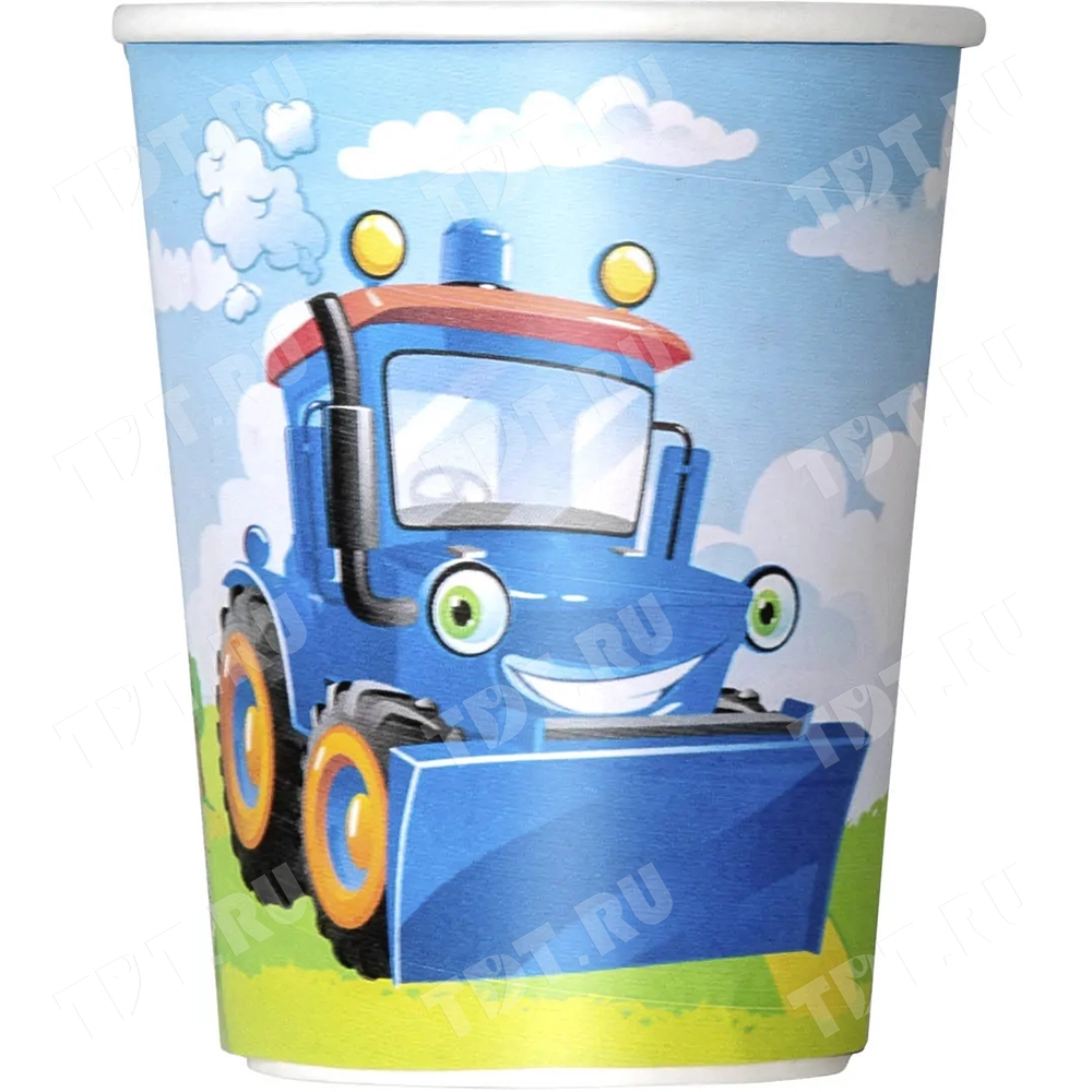 Стаканчики «Транспорт», картонные, 250 мл, 6 шт.