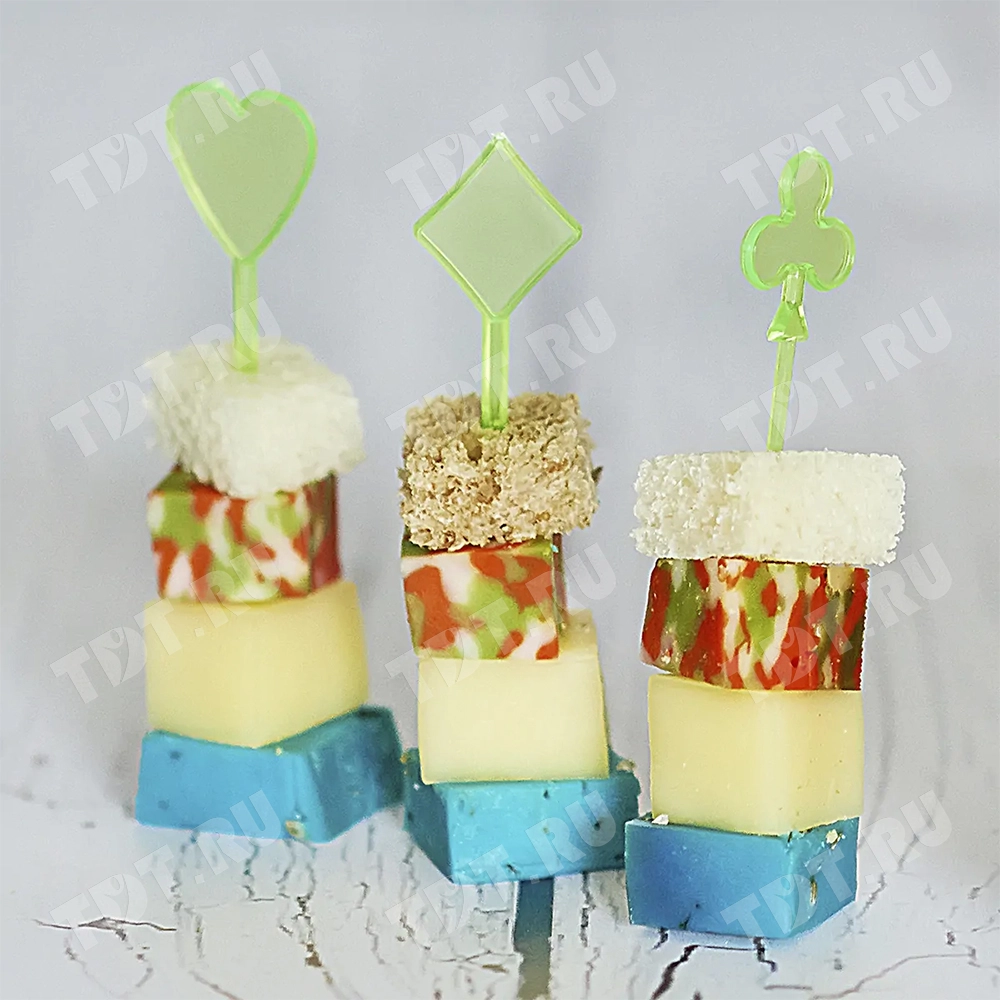 Декоративные пластиковые пики «Карты», 90 мм, 400 шт.