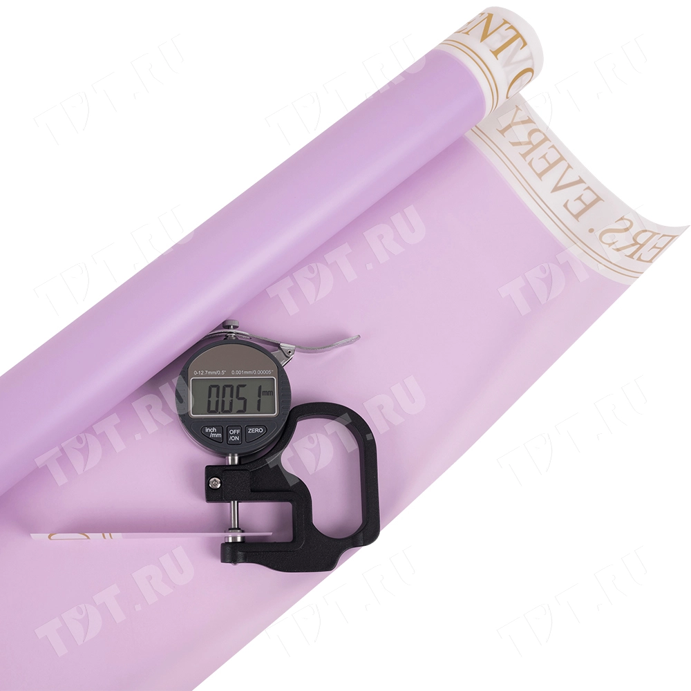 Пленка матовая «Надписи на кайме», сиреневая, 10*0.58 м