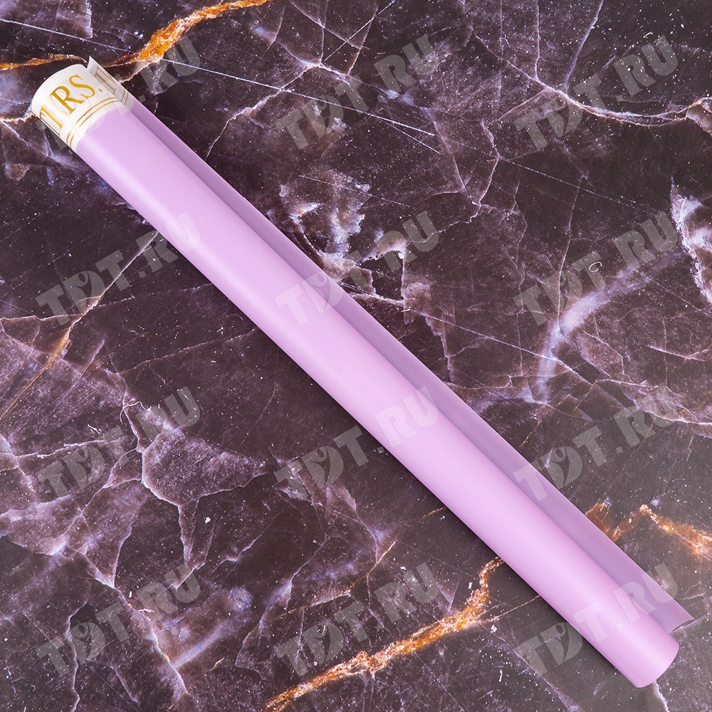 Пленка матовая «Надписи на кайме», сиреневая, 10*0.58 м