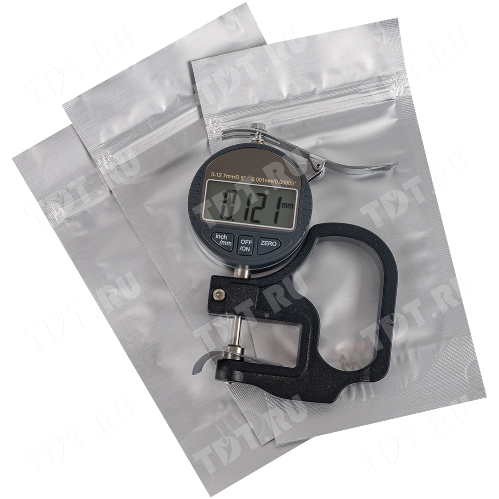 Фольгированный дой-пак с zip lock, серебристый, 10*15+3 см, 93 мкм, 100 шт.