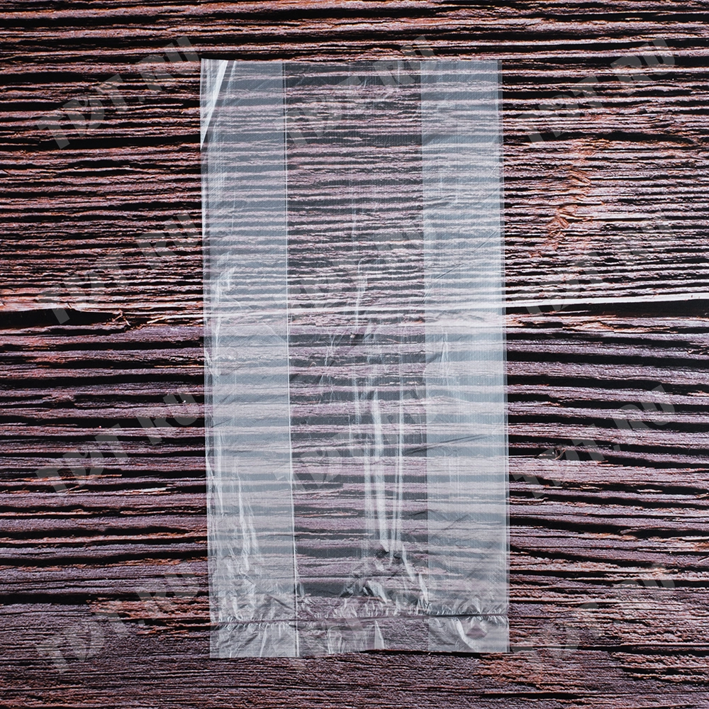 Полиэтиленовые фасовочные пакеты ПНД в пластах, А7, 14+8*38см, 8 мкм