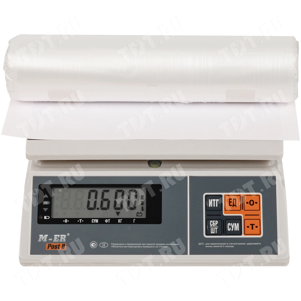 Пакеты фасовочные ПНД в рулоне на шпуле, 8/Р5, 30*40см, 8 мкм, 450 шт.