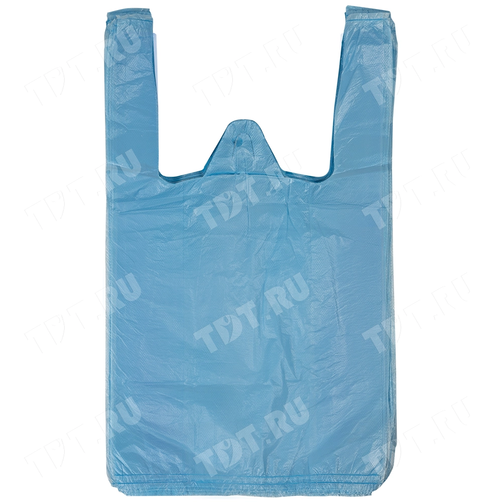 Пакет майка ПНД цветной в ассортименте, 24+12*44см, 8 мкм, 100шт.