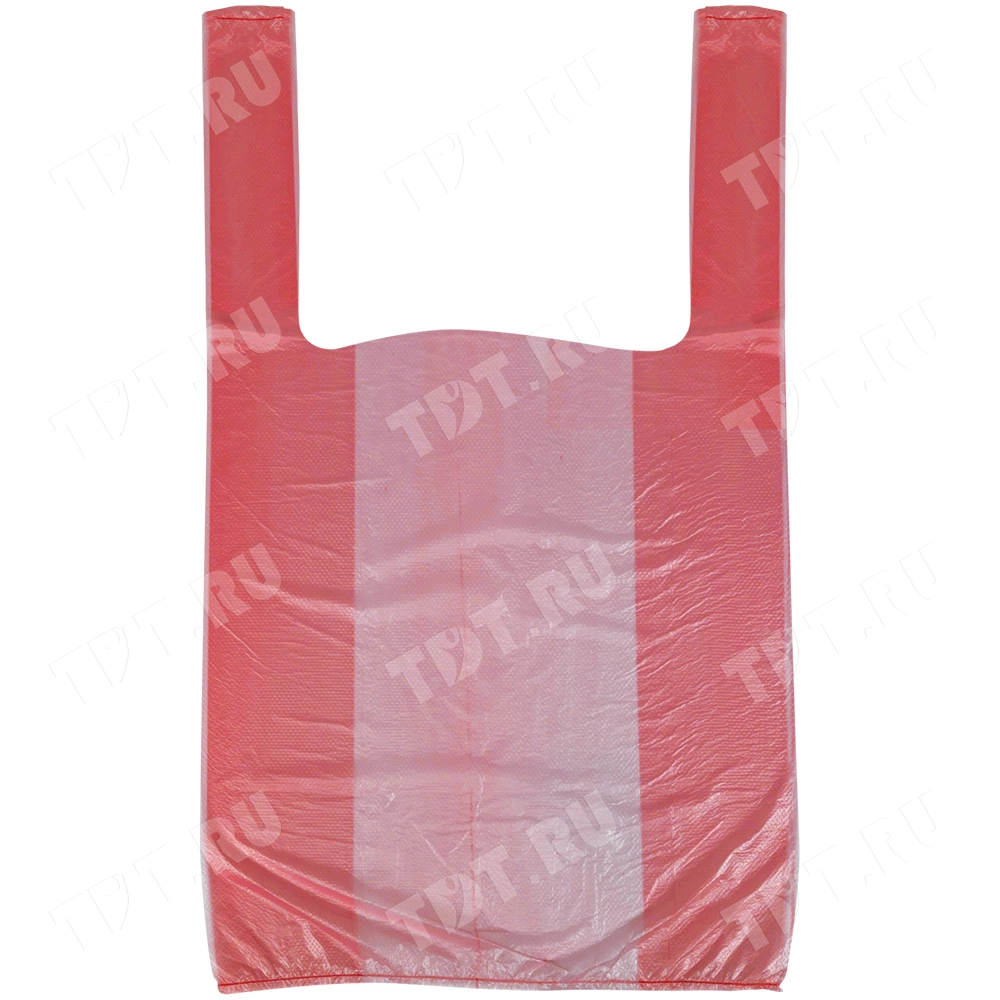 Пакет майка ПНД цветной в ассортименте, 24+12*44см, 8 мкм, 100шт.