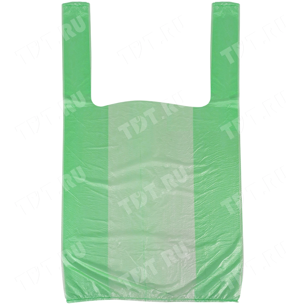 Пакет майка ПНД цветной в ассортименте, 24+12*44см, 8 мкм, 100шт.