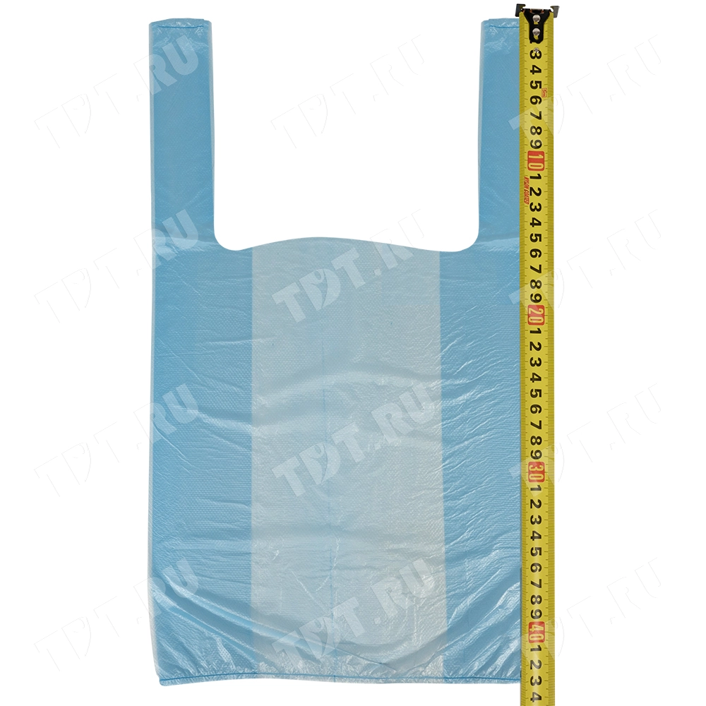 Пакет майка ПНД цветной в ассортименте, 24+12*44см, 8 мкм, 100шт.