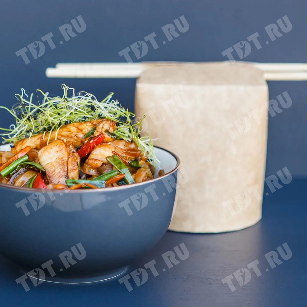 Контейнер для лапши, 700 мл, 130*95*102 мм, 15 шт.